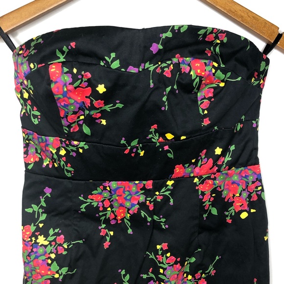 Free People Strapless Floral Mini Dress - Picture 2 of 7